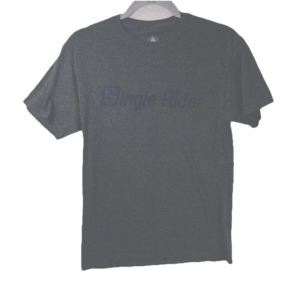 Disney Single rider T-shirt Heather Gray Size Small Disney Parks